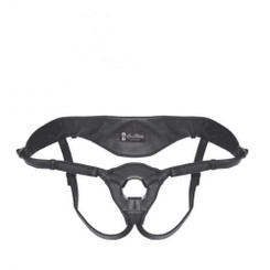 Lux Fetish Patent Leather Strap On Harness Black O/S by Electric Eel Inc