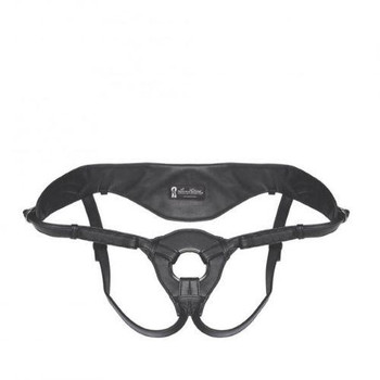 Lux Fetish Patent Leather Strap On Harness Black O/S by Electric Eel Inc