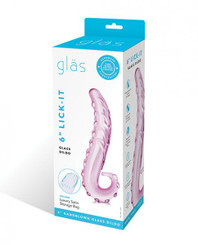 Glas 6 Lick-it Glass Dildo  inches Adult Sex Toy