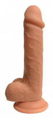 Easy Riders Dual Density 7 inches Silicone Dong With Balls by Curve Toys