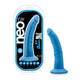 Neo Elite 7.5in Silicone Dual Density Penis Neon Blue by Blush Novelties