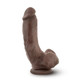 Mr. Mayor 9 inches Dildo with Suction Cup Brown by Blush Novelties