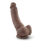 Mr. Mayor 9 inches Dildo with Suction Cup Brown by Blush Novelties - Product SKU BN15466
