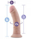 Au Naturel 8 inches Dildo with Suction Cup Beige by Blush Novelties - view 2
