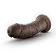 Au Naturel 8 inches Dildo with Suction Cup Brown by Blush Novelties - Product SKU BN55806