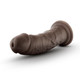 Au Naturel 8 inches Dildo with Suction Cup Brown by Blush Novelties - view 2