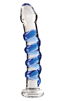 Icicles No 5 Glass Dong 7 Inches Clear Adult Sex Toys