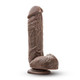 Dr. Skin Mr. D 8.5in Dildo W/ Suction Cup Chocolate by Blush Novelties - Product SKU BN15456