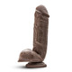Dr. Skin Mr. D 8.5in Dildo W/ Suction Cup Chocolate by Blush Novelties - view 4