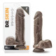 Mr Magic 9 inches Chocolate Brown Dildo with Suction Cup by Blush Novelties - Product SKU BN15476
