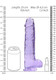 RealShaft Dildo 9in Realistic Dildo W/ Balls Purple by SHOTS AMERICA - view 2