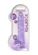 RealShaft Dildo 9in Realistic Dildo W/ Balls Purple by SHOTS AMERICA - view 4