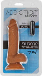 Addiction 100% Silicone Steven 7.5in Caramel Adult Sex Toys