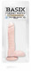 Basix 9 inches Beige Dong With Suction Cup by Pipedream - Product SKU PD423021