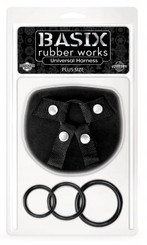 Basix Rubber Works Universal Harness Plus Size Adult Sex Toys