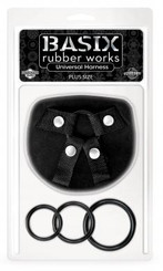 Basix Rubber Works Universal Harness Plus Size by Pipedream Products