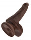 Pipedream King Cock 6 inches Cock with Balls Brown Dildo - Product SKU PD553129