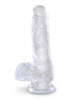 King Penis Clear 6 inches Penis with Balls by Pipedream Products