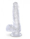 King Penis Clear 6 inches Penis with Balls by Pipedream Products