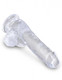 King Penis Clear 6 inches Penis with Balls by Pipedream Products - view 3