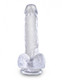 King Penis Clear 6 inches Penis with Balls by Pipedream Products - view 4