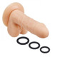 Pro Sensual Premium Silicone Dong 6 inch with 3 C-Rings Beige by Cloud 9 Novelties - view 3