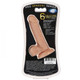 Pro Sensual Premium Silicone Dong 6 inch with 3 C-Rings Tan by Cloud 9 Novelties - view 2