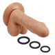 Cloud 9 Novelties Pro Sensual Premium Silicone Dong 6 inch with 3 C-Rings Tan - Product SKU WTC852837