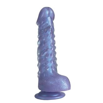 Crystal Cote Dong Purple 7 inches Suction Cup Adult Toys