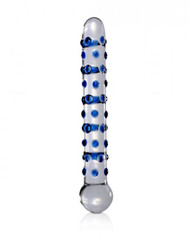Icicles No 50 Glass Massagers Blue Nubs Adult Sex Toy