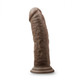 Dr. Skin Glide 8in Self Lubricating Dildo Chocolate by Blush Novelties - view 2