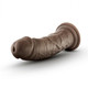 Dr. Skin Glide 8in Self Lubricating Dildo Chocolate by Blush Novelties - view 3