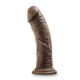 Dr. Skin Glide 8in Self Lubricating Dildo Chocolate by Blush Novelties - view 4