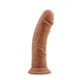 Dr. Skin Glide 8in Self Lubricating Dildo Mocha by Blush Novelties - view 4