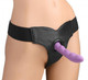 Strap U Bella Velvet Lined Leather Strap On Black by XR Brands - view 2