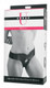 XR Brands Strap U Bella Velvet Lined Leather Strap On Black - Product SKU XRAD928