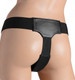 Strap U Bella Velvet Lined Leather Strap On Black by XR Brands - view 4