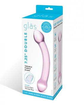 Glas Double Trouble Purple Dildo by Electric / Hustler Lingerie
