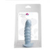 Paris 6 inches Blue Silicone Ribbed Dong by Maia Toys - view 2