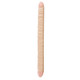 Slim Jim Duo 17 inches  Veined Double Dong - Beige Adult Sex Toy