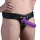 XR Brands Squeeze-It Silexpan Phallic Dildo Purple - Product SKU XRAG328PUR
