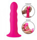 Squeeze-It Squeezable Silexpan Wavy Dildo Pink by XR Brands - Product SKU XRAG328PK