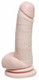 Basix Rubber 8 inches Dong Suction Cup Beige Best Sex Toy
