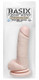 Basix Rubber 8 inches Dong Suction Cup Beige by Pipedream - Product SKU PD430821