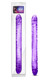 B Yours 18 inches Double Dildo Purple by Blush Novelties - view 3