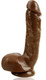 X5 Hard On Realistic Dildo Brown Adult Sex Toy