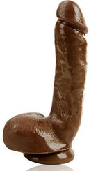X5 Hard On Realistic Dildo Brown by Blush Novelties