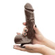 X5 Hard On Realistic Dildo Brown by Blush Novelties - view 3