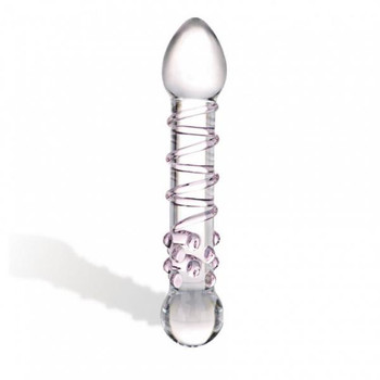 Spiral Staircase Full Tip Glass Dildo by Glas Toy