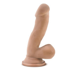 Au Naturel 6.5 inches Sensa Feel Dildo Tan Latin by Blush Novelties